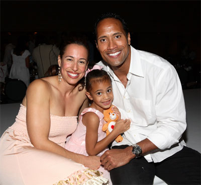 Dwayne mit Ex-Frau Dany und ihrer Tochter Simone